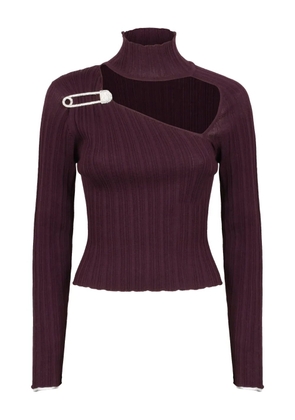 Giuseppe Di Morabito cut-out high-neck top - Red