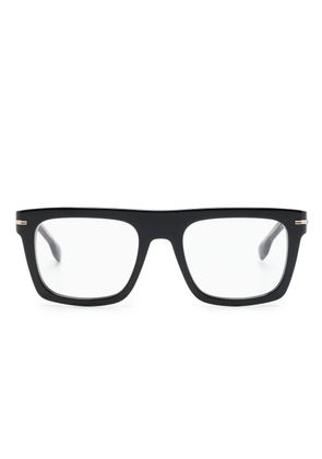 BOSS D-frame glossy-finish glasses - Black