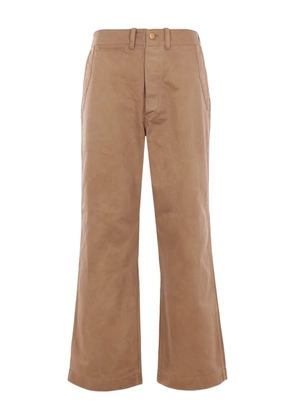 TAIGA TAKAHASHI cotton-twill trousers - Brown