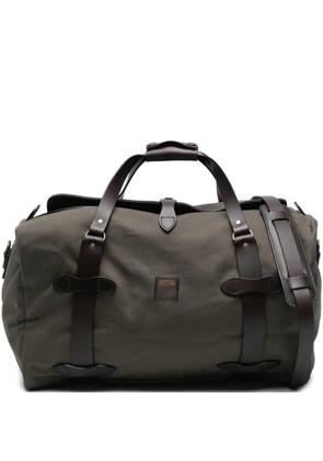 Filson medium leather-trim duffle bag - Green