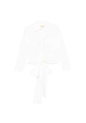 Weekend Max Mara Fresco tie-front shirt - White