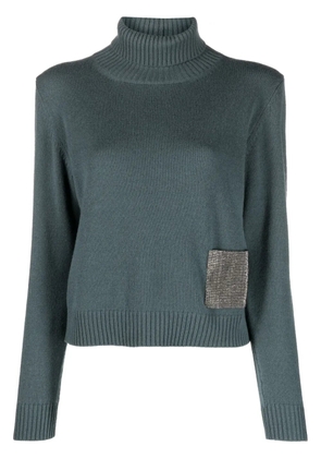 Fabiana Filippi roll-neck cashmere jumper - Grey