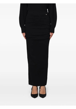 LIU JO gathered maxi skirt - Black