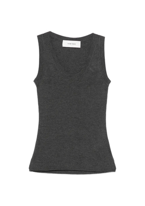 IVORY PARIS ribbed tank top - Grey
