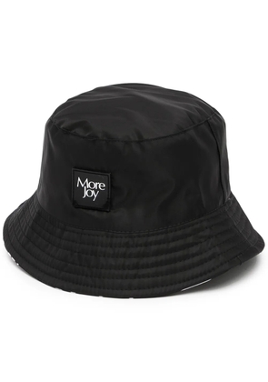 More Joy logo-patch bucket hat - Black