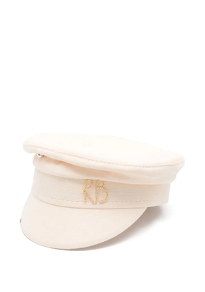Ruslan Baginskiy logo-appliqué bakerboy hat - White
