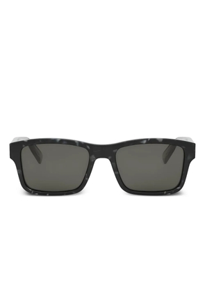 Bvlgari marble-effect square sunglasses - Black