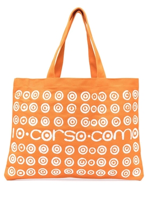 10 CORSO COMO spiral logo print tote bag - Orange