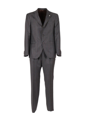 LUIGI BIANCHI MANTOVA pinstripe wool suit - Grey