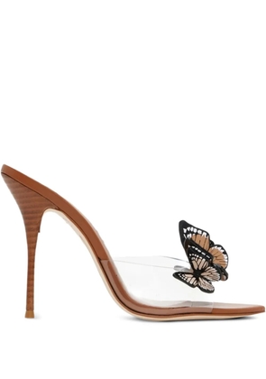 Sophia Webster 100mm Vanessa butterfly-embellished sandals - Brown