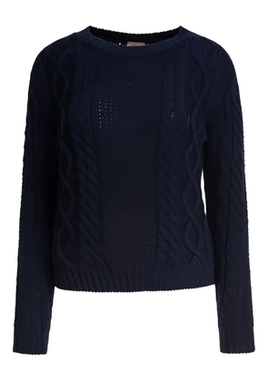 RAKKI cable-knit merino-wool sweater - Blue