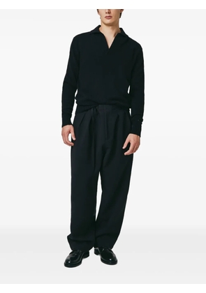 SEVEN GAUGE V-neck knitted sweater - Black