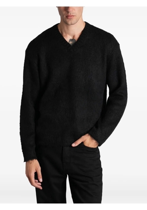 Maison Kitsuné brushed-finish sweater - Black