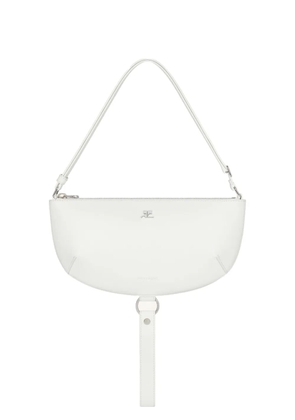Courrèges Holy Eclipse half-moon leather shoulder bag - Neutrals