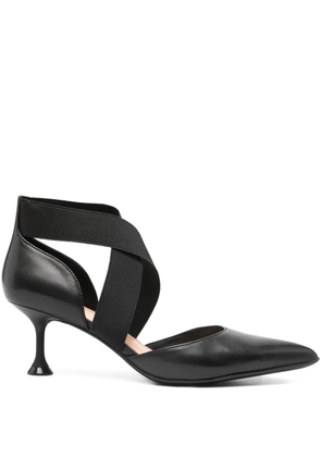 Marc Ellis 60mm elasticated strap pumps - Black