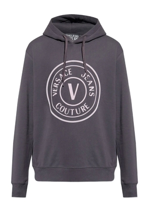 Versace Jeans Couture logo-embellished hoodie - Grey