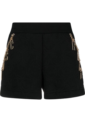 Moschino x Smiley fleece shorts - Black