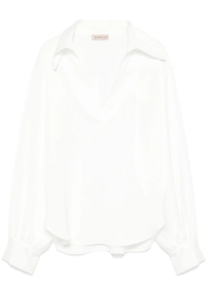 Blanca Vita seersucker-texture blouse - White