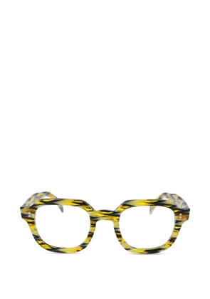 Kador Orbit Special patterned round-frame glasses - Yellow
