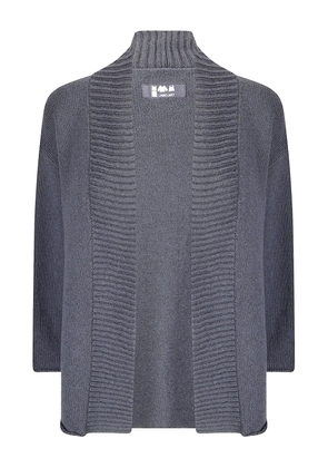Labo Art long-sleeve open-front cardigan - Grey