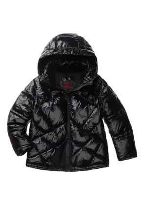 Blauer Lowney hooded quilted jacket - Black