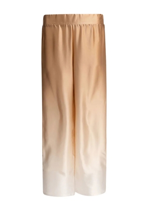 SLEEP NO MORE ombré-effect silk trousers - Neutrals