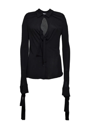 MSGM tied shirt - Black
