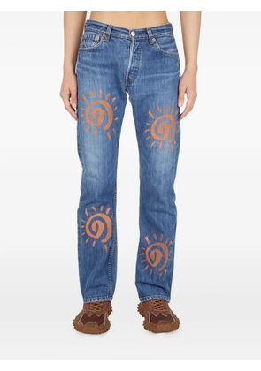Perks And Mini graphic-motif jeans - Blue