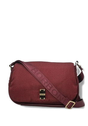 Borbonese medium Cahier logo-plaque cross body bag - Red