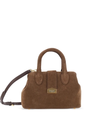 SCHELL small logo-lettering tote bag - Brown