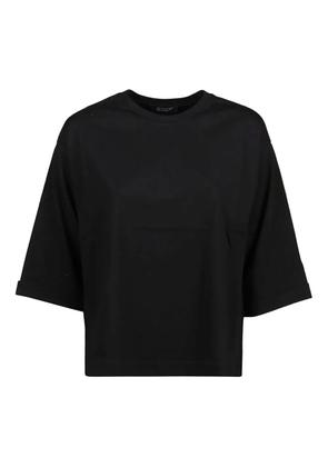 Aragona crew-neck cotton T-shirt - Black