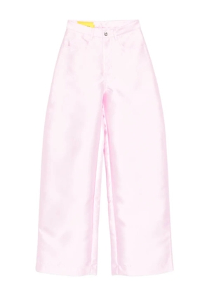 Marques'Almeida logo-patch trousers - Pink