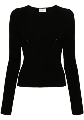 Magda Butrym sculpted ribbed T-shirt - Black