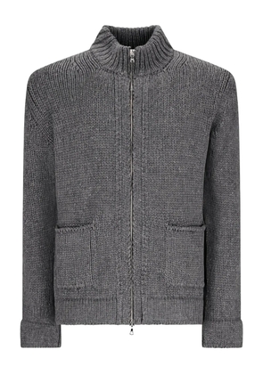 Fabrizio Del Carlo zip-up cardigan - Grey