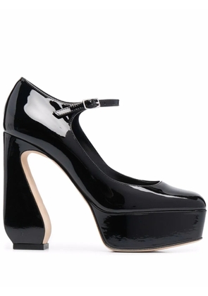 Si Rossi Si Rossi platform pumps - Black