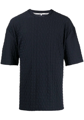 Sunnei logo-embossed jersey T-shirt - Blue