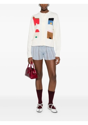 Stine Goya design appliqué cardigan - White