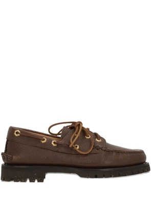 Yuketen leather lace-up loafers - Brown