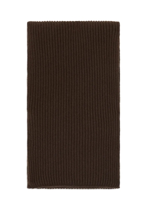 Malo ribbed scarf - Brown