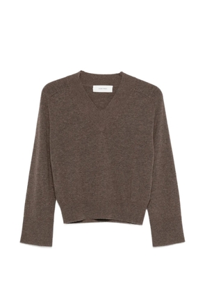 IVORY PARIS V-neck sweater - Brown