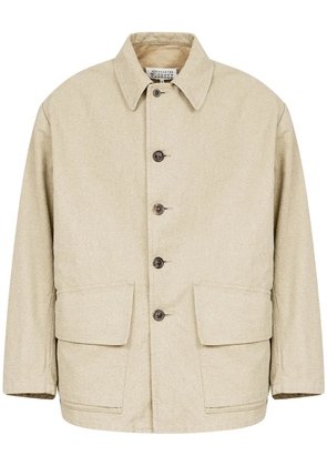 Maison Margiela cotton shirt jacket - Neutrals