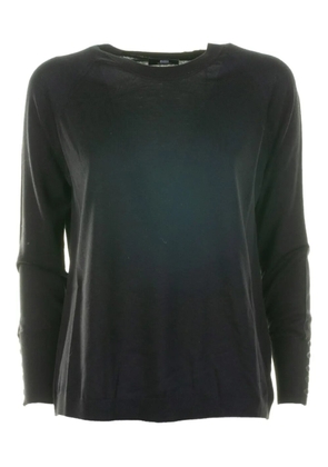 ALPHA STUDIO buttoned-cuffs sweater - Black