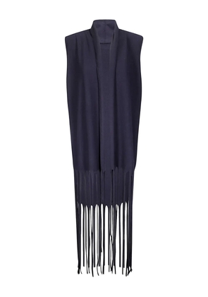 Archivio B fringed sweater - Blue