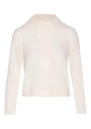 Allude round-neck long-sleeve sweater - Neutrals