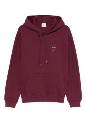Arte Antwerp embroidery-logo hoodie - Purple