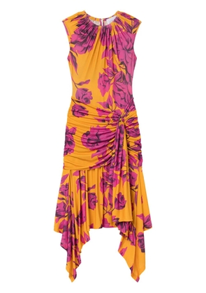 AZ FACTORY Bird Of Paradise draped dress - Yellow