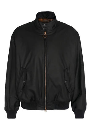 Baracuta x BARBOUR zip-fastening ribbed jacket - Black