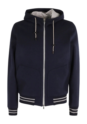 l.b.m. zip-up hooded jacket - Blue