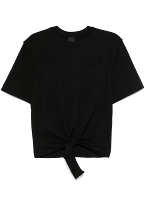 PINKO tied T-shirt - Black