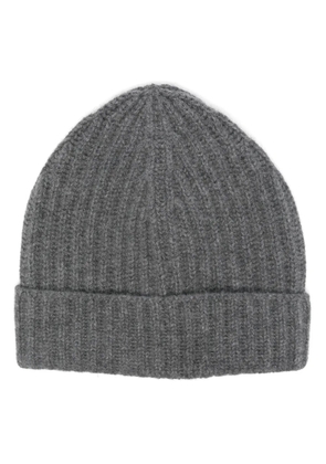 Malo cashmere beanie hat - Grey